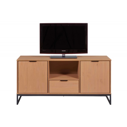 Madia Porta TV Credenza con Ante e Cassetti in Legno Quercia da Ingresso