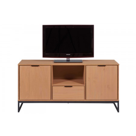 Madia Porta TV Credenza con Ante e Cassetti in Legno Quercia da Ingresso