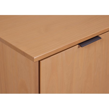 Madia Porta TV Credenza con Ante e Cassetti in Legno Quercia da Ingresso