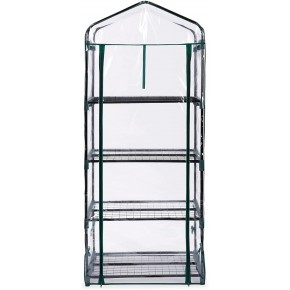 Serra in Acciaio 160 cm per Piante Copertura in PVC da Giardino o Balcone 2