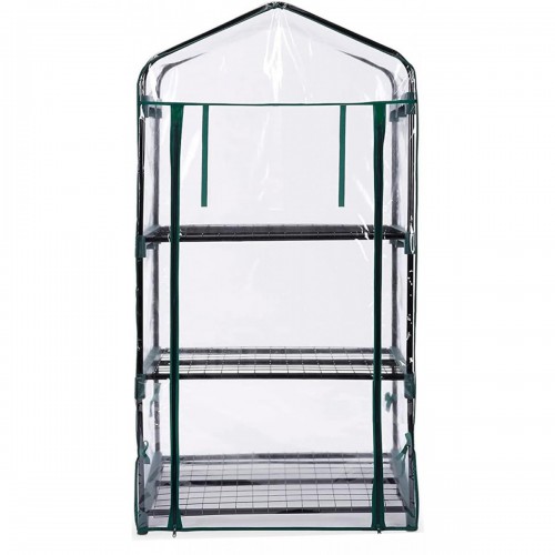 Mini Serra in Acciaio per Piante Copertura in PVC da Giardino o Balcone