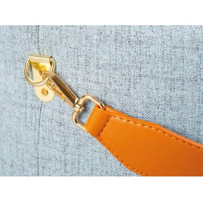 Pouff Portaoggetti con Maniglia Contenitore Grigio Tondo Puff da Salotto 2