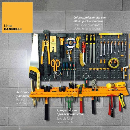 Pannello Portautensili Forato con Ganci Cassette Attrezzi Officina Garage Banco