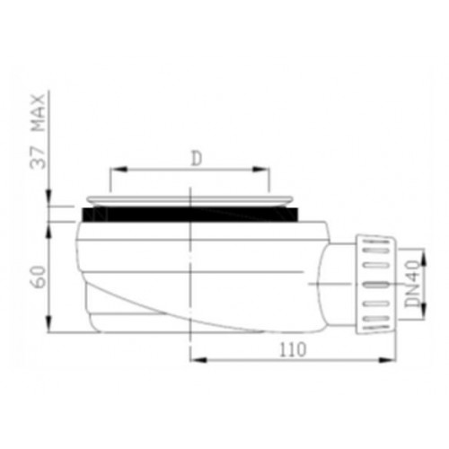 Piatto Doccia Nero Rettangolare 70 80 90 100 120 Ardesia Effetto Pietra Slim