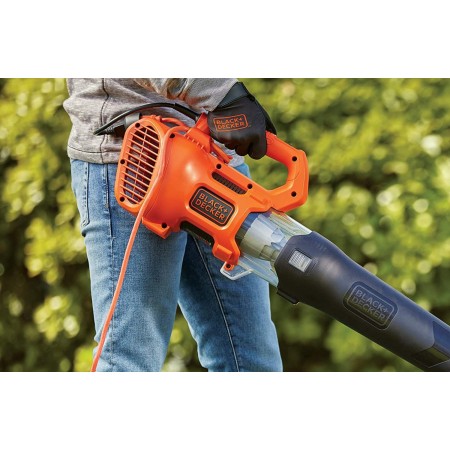 Soffiatore Elettrico 1850W Soffia Foglie per Giardinaggio Black & Decker