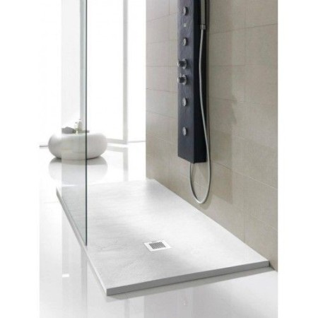 Piatto Doccia Bianco Rettangolare Ardesia Effetto Pietra Slim 70 80 90 100 120