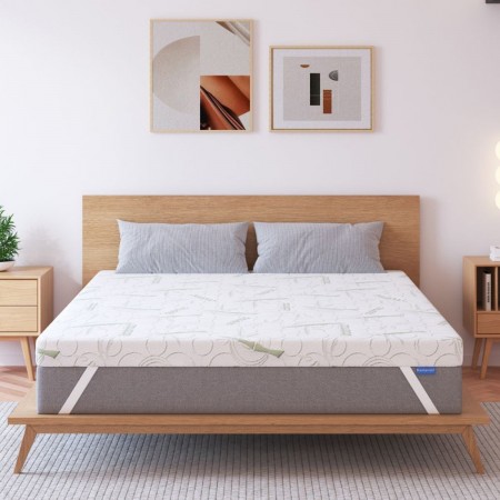 Topper Gel Memory per Materasso a una Piazza e Mezza Letto 120x190