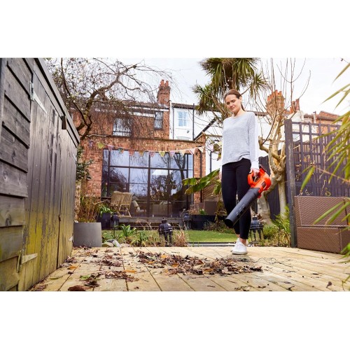 Soffiatore Black & Decker con Batteria a Litio Soffia Foglie per Giardino