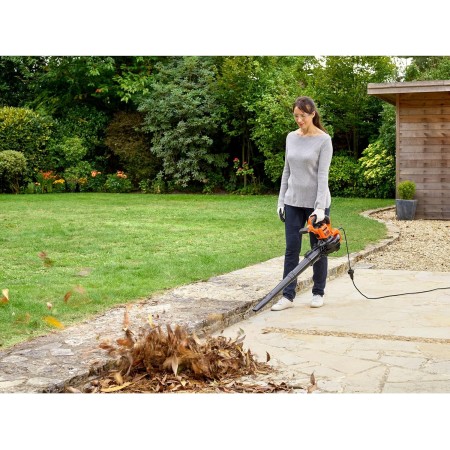 Aspiratore e Soffiatore Black&Decker con Sacco per Foglie e Rastrello