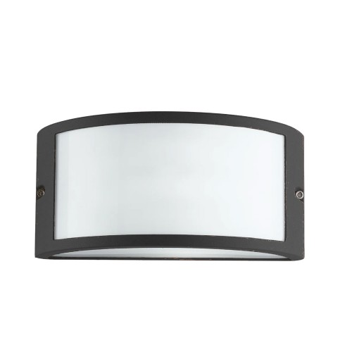 Applique da Esterno in Alluminio Nero Punto Luce Faretto per Giardino