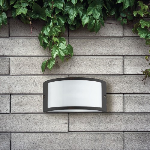 Applique da Esterno in Alluminio Nero Punto Luce Faretto per Giardino