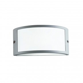 Faretto da Esterno in Alluminio Argento Applique Luce Intec per Giardino