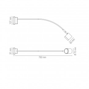 Faretto da Esterno Intec con Struttura Flessibile Applique Orientabile 2