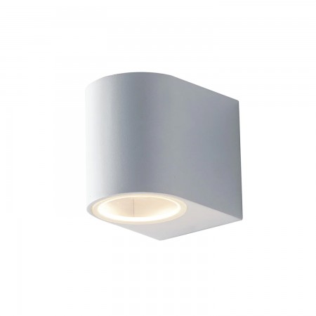 Faretto a Parete in Alluminio Bianco da Esterno Punto Luce Applique