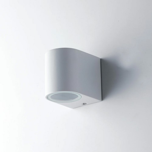 Faretto a Parete in Alluminio Bianco da Esterno Punto Luce Applique
