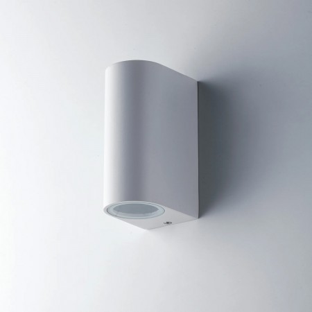Faretto 2 Punti Luce a Parete da Esterno Applique in Alluminio Antracite