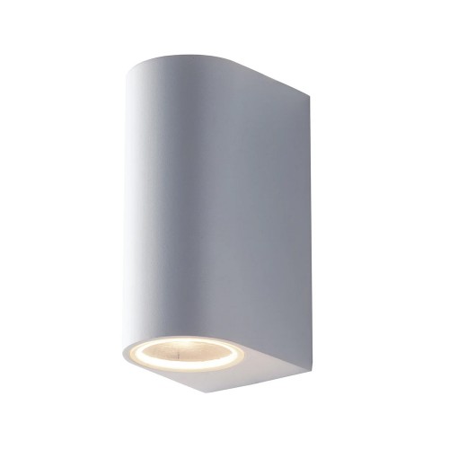 Faretto 2 Punti Luce a Parete da Esterno Applique in Alluminio Antracite