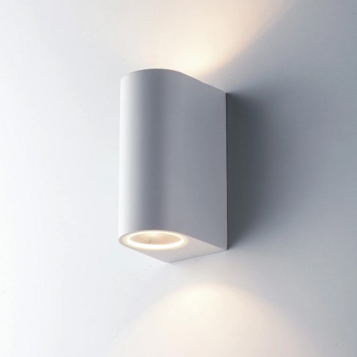 Faretto 2 Punti Luce a Parete da Esterno Applique in Alluminio Antracite