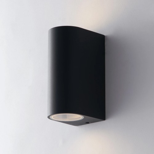 Faretto 2 Punti Luce a Parete da Esterno Applique in Alluminio Antracite
