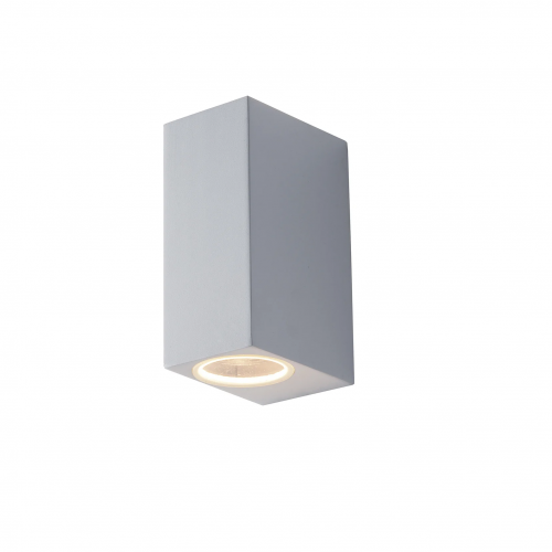 Applique in Alluminio 2 Punti Luce Faretto Bianco a Parete da Esterno