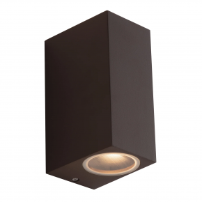 Faretto a Parete da Esterno Applique in Alluminio Bronzo 2 Punti Luce