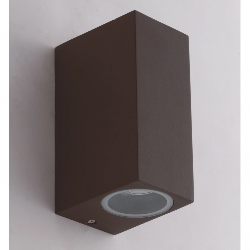 Faretto a Parete da Esterno Applique in Alluminio Bronzo 2 Punti Luce