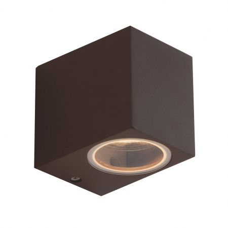 Applique a Parete da Esterno in Alluminio Faretto Bronzo un Punto Luce