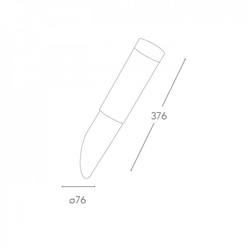 Applique a Parete da Esterno in Acciaio Inox Antracite Punto Luce
