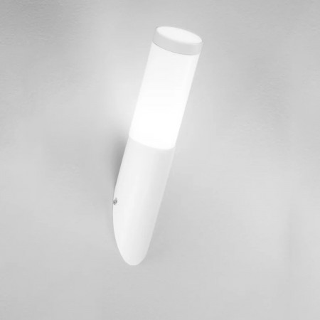 Applique Paletto a Parete in Acciaio Inox Bianco da Esterno Punto Luce