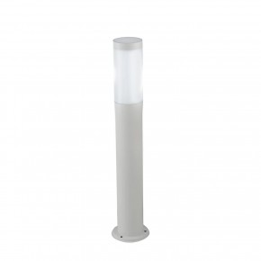Paletto Intec in Acciaio Lampione 70cm Bianco per Illuminazione da Esterno