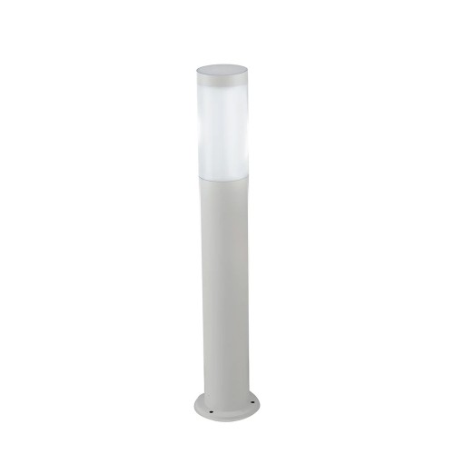 Paletto Intec in Acciaio Lampione 70cm Bianco per Illuminazione da Esterno