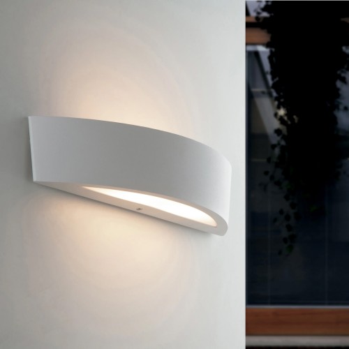 Applique da Esterno Intec in Alluminio Bianco Punti Luce per Giardino