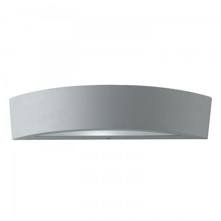 Applique in Alluminio Argento da Esterno Intec Faretto per Giardino