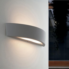 Applique in Alluminio Argento da Esterno Intec Faretto per Giardino 2