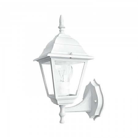 Lanterna da Esterno Applique a Muro Elegante in Allumino Bianco Luce