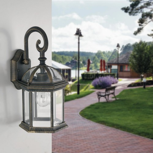 Lanterna a Parete Elegante in Alluminio Luce da Esterno Applique Intec