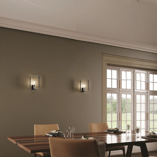 Lampada da Parete Intec Applique Moderna Lampadina E27 Luce per Interno