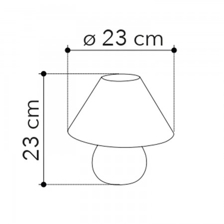 Lampada da Tavolo in Pino con Paralume in Tessuto Bianco Lampadina E14
