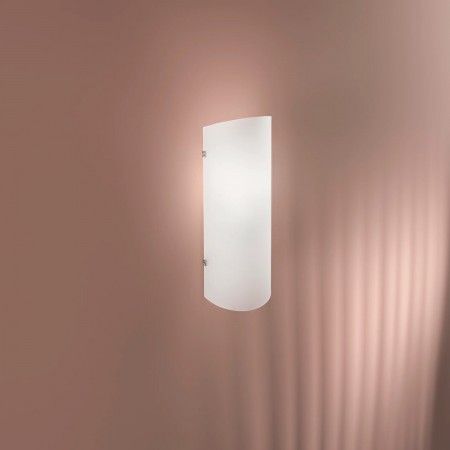 Lampada da Parete Luce Applique in Vetro per Interno Bianca Lampadina E27