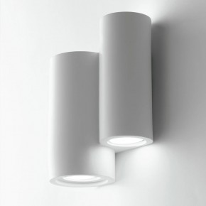 Lampada da Parete Intec Applique in Gesso Verniciabile per Interno Bianca 2
