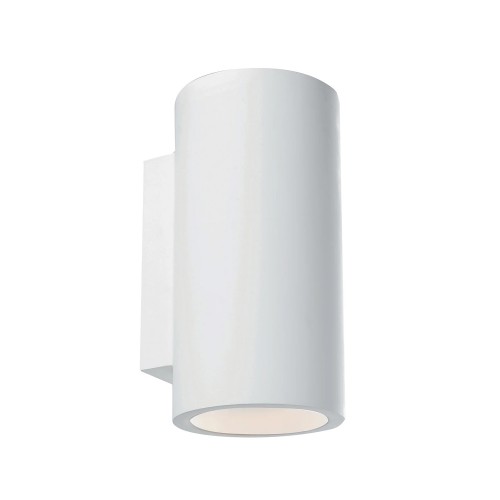 Applique da Parete in Gesso Lampada a Muro Verniciabile per Interno