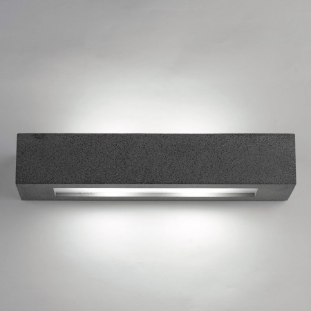 Lampada a Muro Applique Rettangolare Cemento Luce da Parete Interno