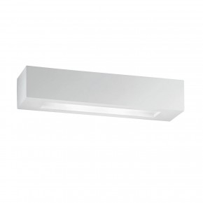 Applique Rettangolare Lampada a Muro Verniciabile Luce da Parete Intec