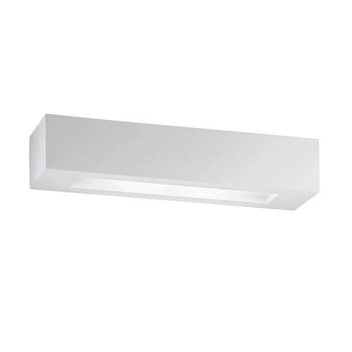 Applique Rettangolare Lampada a Muro Verniciabile Luce da Parete Intec