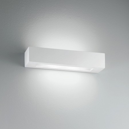 Applique Rettangolare Lampada a Muro Verniciabile Luce da Parete Intec