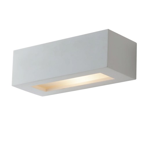 Applique Rettangolare Luce da Parete Intec Lampada a Muro Verniciabile