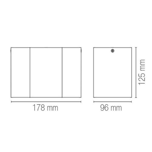 Lampada in Alluminio Intec da Soffitto 2 Punti Luce Orientabili Bianco