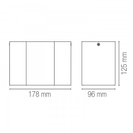 Lampada in Alluminio Intec da Soffitto 2 Punti Luce Orientabili Bianco
