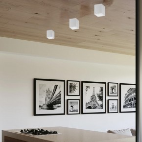 Lampada in Alluminio Faretto da Soffitto Punto Luce Quadrato Bianco Opaco 2