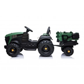 Trattore Verde Elettrico per Bambino Macchina a Batteria 12V Bimbi 2